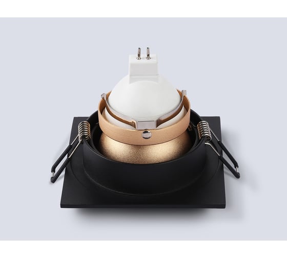 Светильник встраиваемый AMBRELLA LIGHT BK/GD черный/золото GU5.3 92*92*50 TN102829
