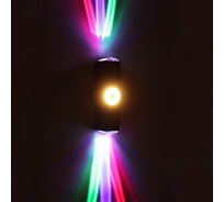 Уличный настенный светодиодный светильник Reluce 08231-9.2-003U LED2W+2*3W RGB BK