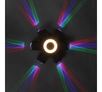 Уличный настенный светодиодный светильник Reluce 08231-9.2-007U LED4W+6*3W RGB BK