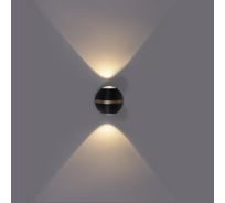 Уличный настенный светодиодный светильник Reluce 86828-9.2-002TLF LED2*3W BK