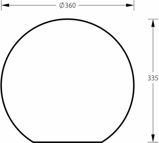 Напольный светильник m3light SPHERE E27 35см IP65 4000K 12362000