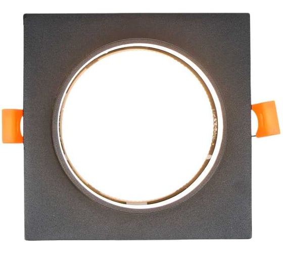 Встраиваемый светильник General Lighting Systems Кантис GCL-GX53-H38 круглый, с боковым рассеивателем, графит 662714