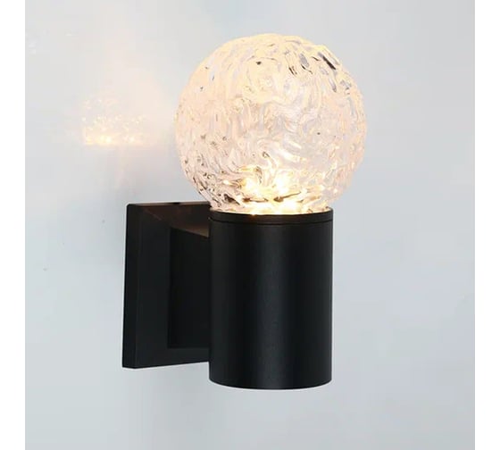 Фасадный светильник General Lighting Systems Квазар GWL-G9-5-ROUND-IP65 черный 662560