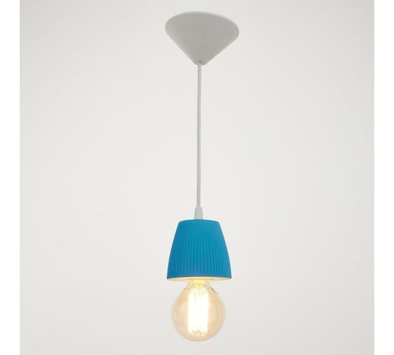 Светильник BayerLux 1995/1BL E27 60Вт синий 10х10х10-60 см 6888917