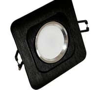 Встраиваемый точечный светильник Lumina Deco Moka LDC 8063-SS-L98хW98 BK+SL