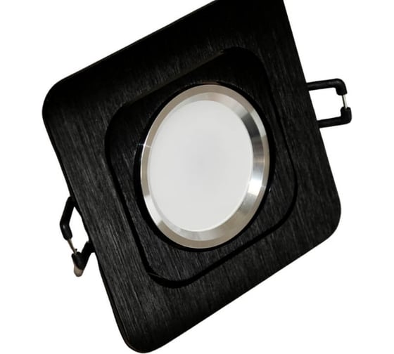 Встраиваемый точечный светильник Lumina Deco Moka LDC 8063-SS-L98хW98 BK+SL