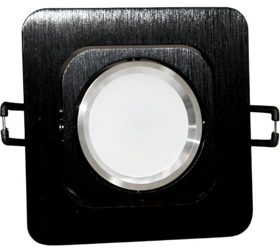 Встраиваемый точечный светильник Lumina Deco Moka LDC 8063-SS-L98хW98 BK+SL