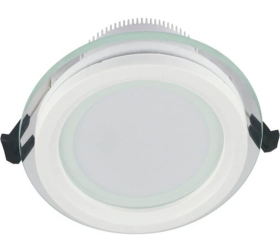 Встраиваемый светильник Lumina Deco Saleto LDC 8097-ROUND-GL-12WSMD-D160 WT