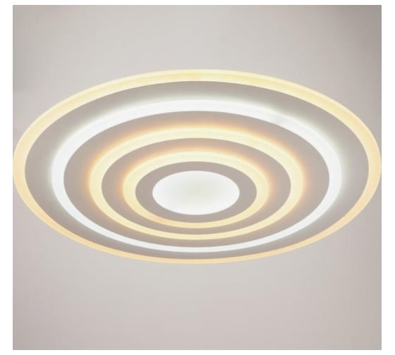 Светильник с ПДУ BayerLux 671145/1 LED 230Вт диммер 3 режима 3000-6000К белый 80х80х5 см 4622205