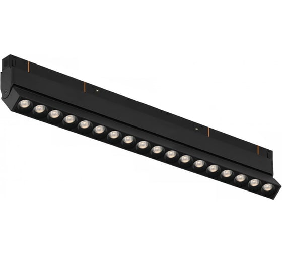 Трековый магнитный светодиодный светильник iLEDEX VISION48/22 SMART 4822-003-L350-18W-38DG-BK 1