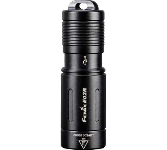 Фонарь Fenix E02R черный e02rbk