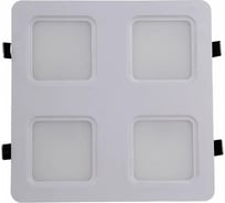 Светодиодный встраиваемый светильник Apeyron Грильято, 36Вт, 3600Лм, 6500К, 240х240х27мм. 42-022