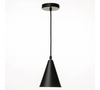 Подвесной светильник BayerLux Конус, 1x40Вт, E27, черный 12х12х16-96 см 3950400