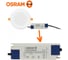 Встраиваемый светодиодный светильник с декоративным стеклом Osram DL GLASS 15W 4000K белый 4607194230754 4