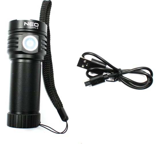 Перезаряжаемый фонарик NEO Tools USB, 3300 лм, OSRAM P9 LED 99-037