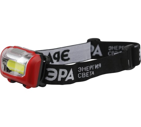Налобный светодиодный фонарь ЭРА GB-709 Пиранья, на батарейках, 3 режима 5 Вт, СОВ, 3хААА Б0052751