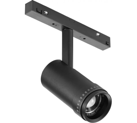 Трековый магнитный светодиодный светильник iLEDEX VISION48/22 ZOOM 4822-020-D47-10W-10/60DG-4000K-BK