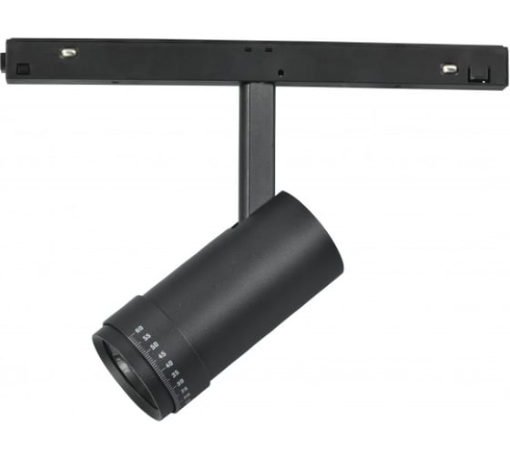 Трековый магнитный светодиодный светильник iLEDEX VISION48/22 ZOOM 4822-020-D47-10W-10/60DG-4000K-BK