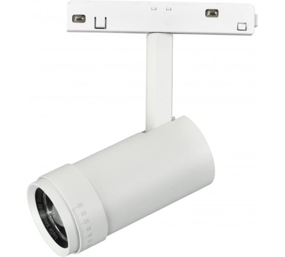 Трековый магнитный светодиодный светильник iLEDEX VISION48/22 ZOOM 4822-020-D47-10W-10/60DG-3000K-WH