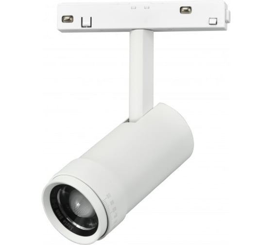 Трековый магнитный светодиодный светильник iLEDEX VISION48/22 ZOOM 4822-020-D47-10W-10/60DG-3000K-WH