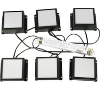 Светильник Uniel ULP-1010 42W/4000К IP40 GRILYATO OPAL BLACK KIT06 UL-00012447