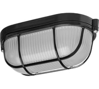 Светильник TDM ELECTRIC НПБ1402 черный/овал с решеткой 60Вт IP54 SQ0303-0037