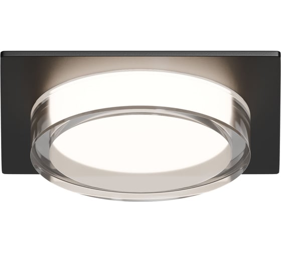 Светильник встраиваемый Apeyron под Led лампу, GX53, max 15Вт, IP20, врезн. отв. 95мм, черный, алюминий 16-107 1