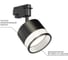 Светильник трековый Apeyron 1-фазный, под Led лампу, GX53, max 15Вт, IP20, черный, алюминий+акрил 16-88 4