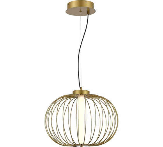 Светильник подвесной ST LUCE золотистый/золотистый LED 1*10W 3000K SL6124.203.01 1