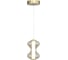 Светильник подвесной ST-Luce золото/коньячный LED 1х6W 3000K ST luce SL6136.203.01 1