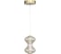 Светильник подвесной ST-Luce золото/коньячный LED 1х6W 3000K ST luce SL6136.203.01 2