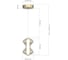 Светильник подвесной ST-Luce золото/коньячный LED 1х6W 3000K ST luce SL6136.203.01 4