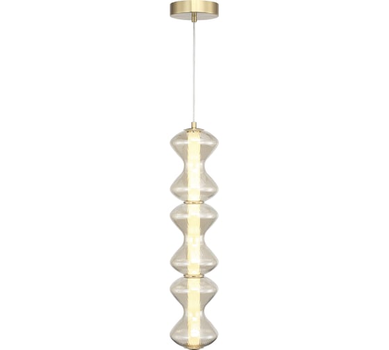 Светильник подвесной ST LUCE золото/коньячный LED 1*18W 3000K SL6136.213.01 1