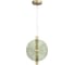 Светильник подвесной ST-Luce бронза/зелёный LED 1х11W 4000K ST luce SL6141.323.01 1