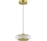 Светильник подвесной ST-Luce золото/прозрачный LED 1х7W 3000K ST luce SL6239.203.01 2