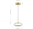 Светильник подвесной ST-Luce золото/прозрачный LED 1х7W 3000K ST luce SL6239.203.01 5