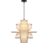 Светильник подвесной ST LUCE древесный/белый E27 1*40W SL6241.513.01