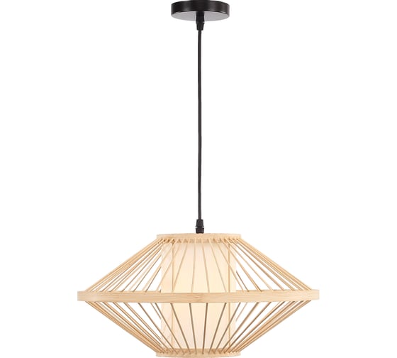 Светильник подвесной ST LUCE древесный/белый E27 1*40W SL6241.533.01 1