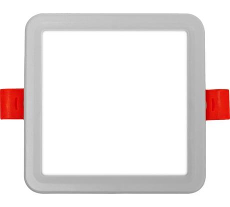 Светодиодная квадратная встраиваемая панель OGM с регулировкой, 6Вт, 500Лм, ДБ, 100х100х24мм. LP-14