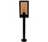 Садово-парковый светильник General Lighting Systems Лофт GPF-E27-M-IP65 черный+золотой, средний 662401 3