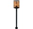 Садово-парковый светильник General Lighting Systems Лофт GPF-E27-M-IP65 черный+золотой, высокий 662402 1