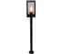 Садово-парковый светильник General Lighting Systems Лофт GPF-E27-M-IP65 черный+дымчатый, высокий 662404 2