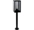 Садово-парковый светильник General Lighting Systems Лофт GPF-E27-M-IP65 черный+дымчатый, средний 662403 3