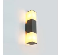 Фасадный светильник General Lighting Systems Нова GWL-2E27-IP65 графит+матовый 662458