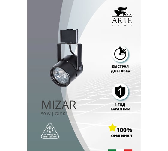 Потолочный светильник Arte Lamp A1311PL-1BK