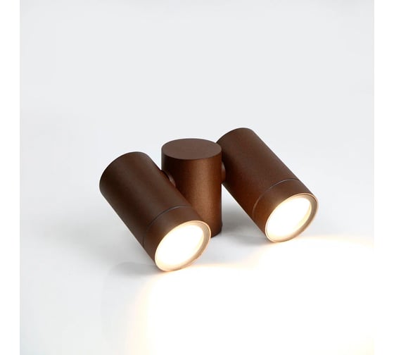 Фасадный светильник General Lighting Systems Люмикс GWL-2MR16-GU10-R-IP65 коричневый 662492 1