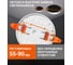 Встраиваемый светодиодный светильник OSRAM DL FRADJ 9W 4000K безрамочный, с регулируемым монтажным отверстием 4607194230846 4