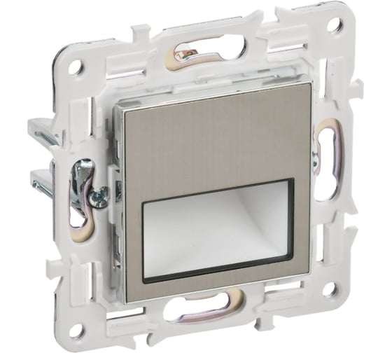 Подсветка LED встраиваемая IEK SKANDY SK-L01N никель SK-FL20-K50 1