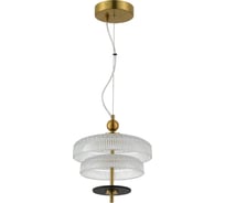 Светильник подвесной ST LUCE Латунь/Прозрачный, Латунь LED 1*8W 3000K SL6122.313.01