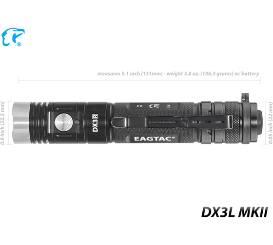Фонарь EagleTac DX3L MKII SST70 CW 4901